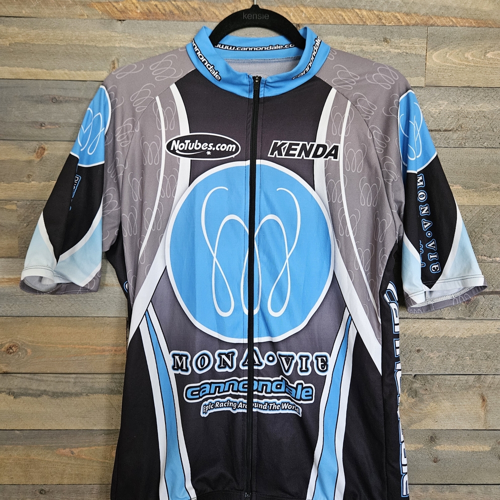 Cannondale Sugoi Cycling Mens Jersey in Blue and Gray Size Large
